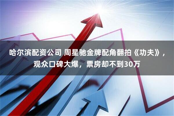 哈尔滨配资公司 周星驰金牌配角翻拍《功夫》，观众口碑大爆，票房却不到30万